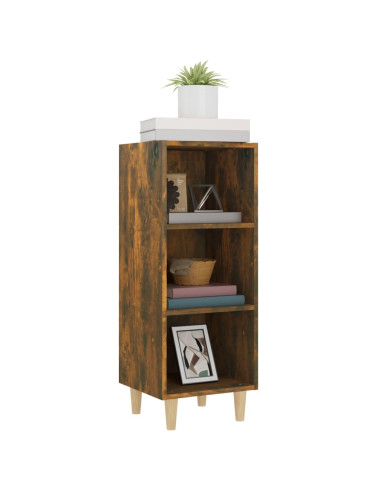Credenza Rovere Fumo 34,5x32,5x90 cm in Legno Multistrato