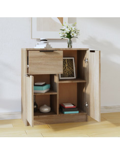 Credenza Rovere Sonoma 60x30x70 cm in Legno Multistrato 2