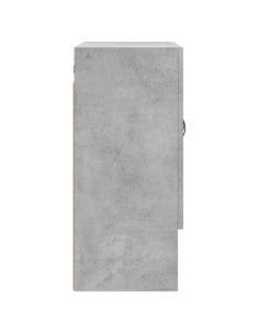 Armadietto a Muro Grigio Cemento 60x31x70 cm Legno Multistrato