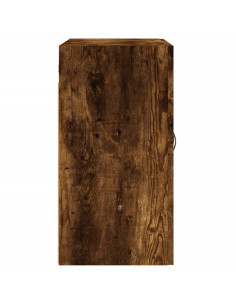 Armadietto a Muro Rovere Fumo 60x31x60 cm in Legno Multistrato