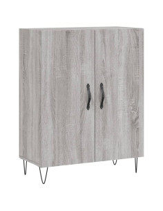 Credenza Grigio Sonoma 69,5x34x180 cm in Legno Multistrato