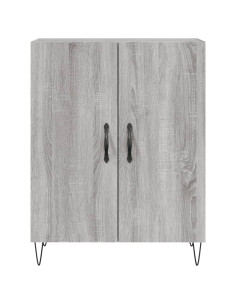 Credenza Grigio Sonoma 69,5x34x180 cm in Legno Multistrato 2
