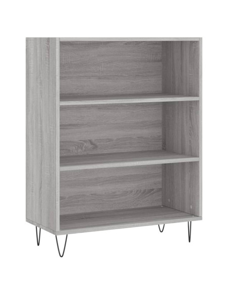 Credenza Grigio Sonoma 69,5x34x180 cm in Legno Multistrato