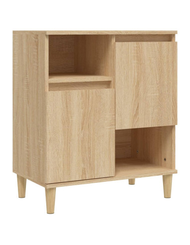 Credenze 3pz Rovere Sonoma 60x35x70 cm in Legno Multistrato