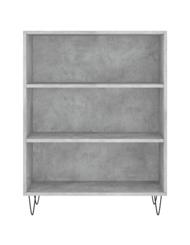 Credenza Grigio Cemento 69,5x34x180 cm in Legno Multistrato