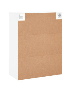 Armadietti a Parete 2 pz Bianchi in Legno Multistrato 2