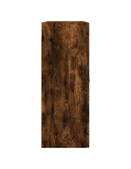 Armadietti a Parete 2 pz Rovere Fumo in Legno Multistrato