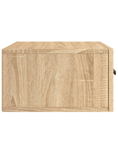 Comodino a Muro Rovere Sonoma 35x35x20 cm
