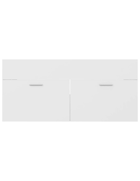 Mobile Lavabo Bianco 100x38,5x46 cm in Legno Multistrato