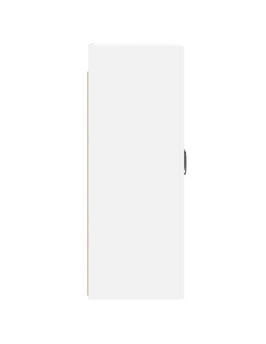 Armadietti a Parete 2 pz Bianchi in Legno Multistrato