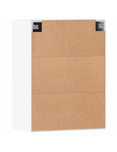 Armadietti a Parete 2 pz Bianchi in Legno Multistrato