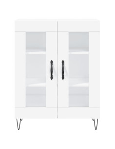 Credenza Bianca 69,5x34x180 cm in Legno Multistrato 2