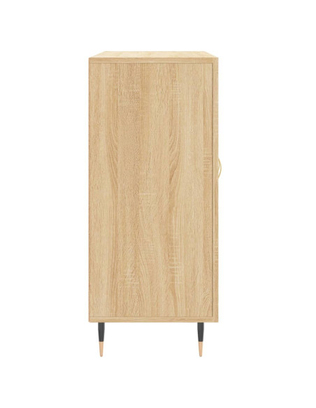 Credenza Rovere Sonoma 90x34x80 cm in Legno Multistrato