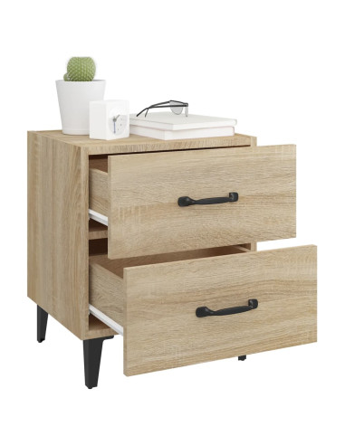 Comodini 2 pz in Rovere Sonoma 40x35x47,5 cm