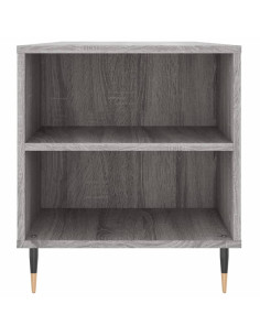Tavolino Salotto Grigio Sonoma 102x44,5x50 cm Legno Multistrato