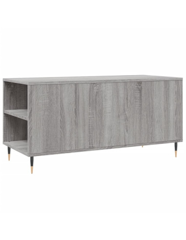 Tavolino Salotto Grigio Sonoma 102x44,5x50 cm Legno Multistrato