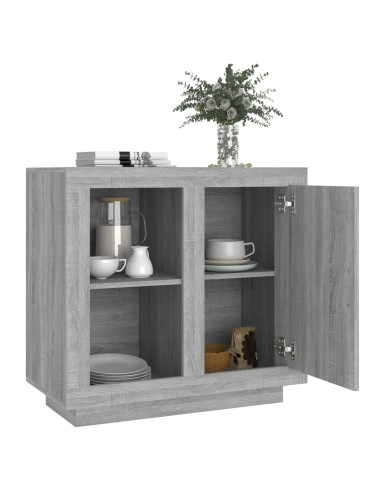 Credenza Grigio Sonoma 80x40x75 cm