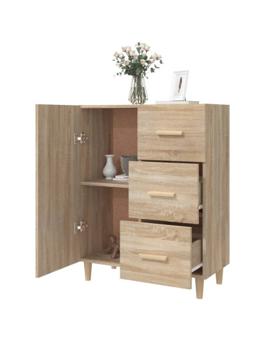 Credenza Rovere Sonoma 69,5x34x90 cm in Legno Multistrato