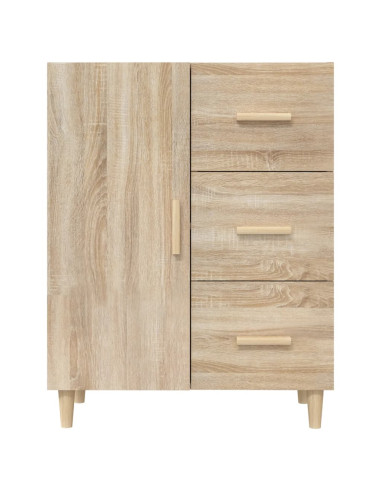 Credenza Rovere Sonoma 69,5x34x90 cm in Legno Multistrato