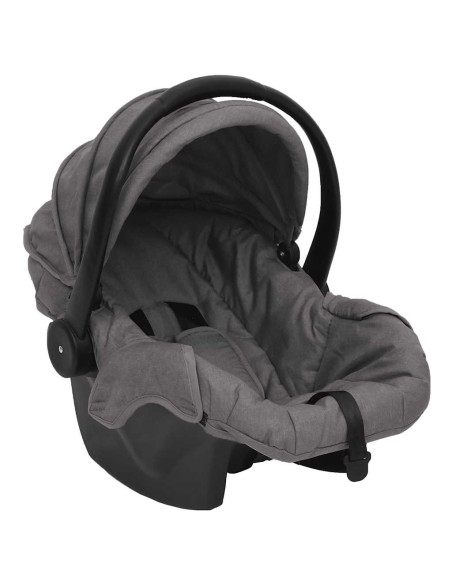 Passeggino 3 in 1 Grigio Chiaro in Acciaio