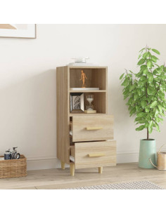 Credenza Rovere Sonoma 34,5x34x90 cm in Legno Multistrato 2