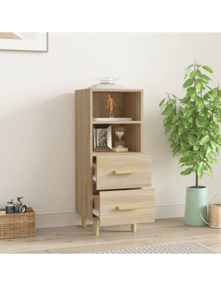 Credenza Rovere Sonoma 34,5x34x90 cm in Legno Multistrato