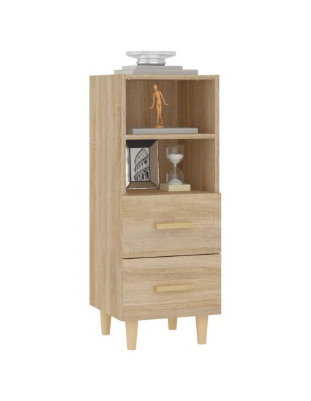 Credenza Rovere Sonoma 34,5x34x90 cm in Legno Multistrato
