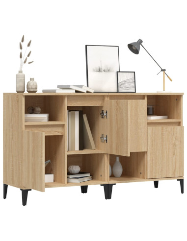 Credenze 2pz Rovere Sonoma 60x35x70 cm in Legno Multistrato