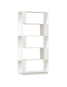 Libreria/Divisorio Bianco 80x25x163,5 cm Legno Massello di Pino