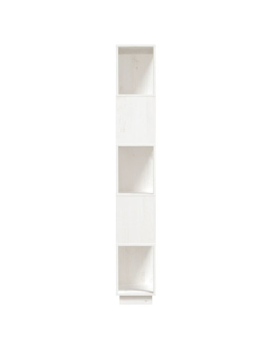 Libreria/Divisorio Bianco 80x25x163,5 cm Legno Massello di Pino