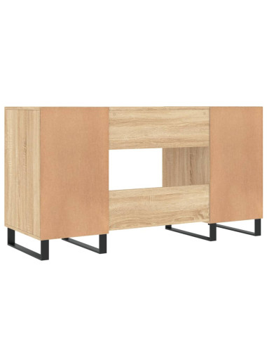 Scrivania Rovere Sonoma 140x50x75 cm in Legno Multistrato