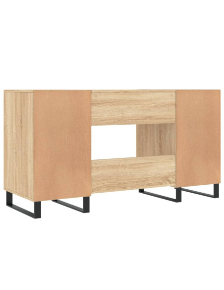 Scrivania Rovere Sonoma 140x50x75 cm in Legno Multistrato