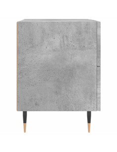 Comodino Grigio Cemento 40x35x47,5 cm in Legno Multistrato