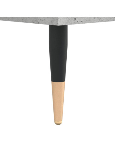 Comodino Grigio Cemento 40x35x47,5 cm in Legno Multistrato