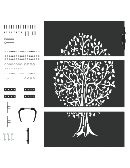 Cancello da giardino Altro Nero 100 x 125 cm