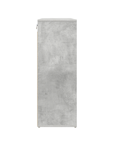 Mobile per scarpe Grigio cemento 77,5 x 30 x 83,5 cm