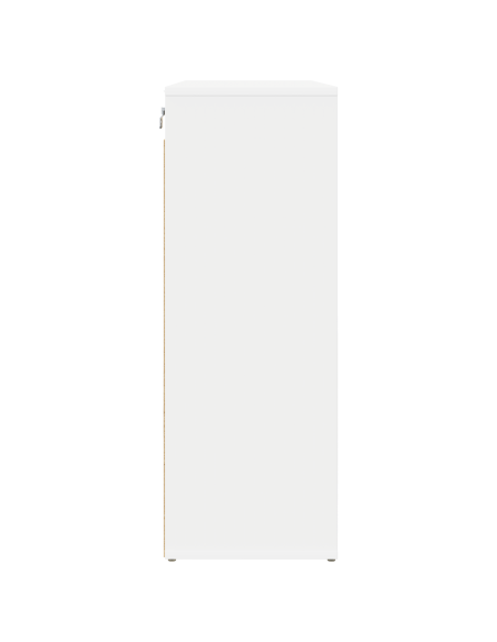 Mobile per scarpe Bianco 52.5 x 30 x 50 cm Legno multistrato