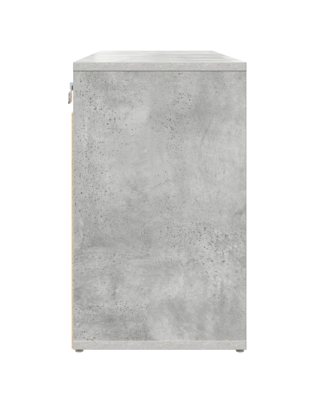 Mobile per scarpe Grigio cemento 77,5 x 30 x 51 cm