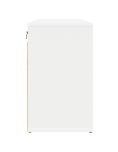 Mobile per scarpe Bianco 77,5 x 30 x 51 cm Legno multistrato