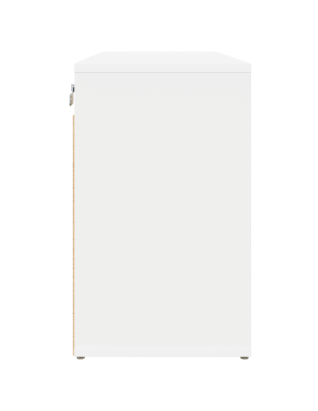 Mobile per scarpe Bianco 77,5 x 30 x 51 cm Legno multistrato