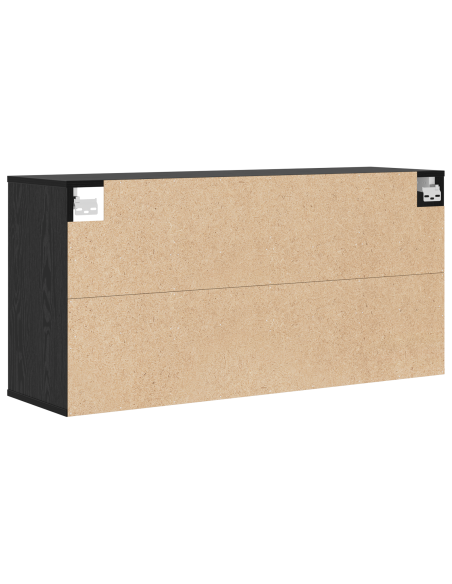 Mobile per scarpe con lo scaffale Rovere Nero 52.5 x 30 x 50 cm