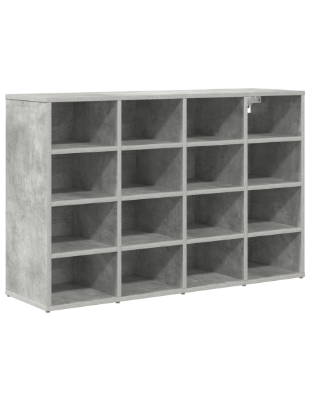 Mobile per scarpe Grigio cemento 103 x 30 x 67 cm