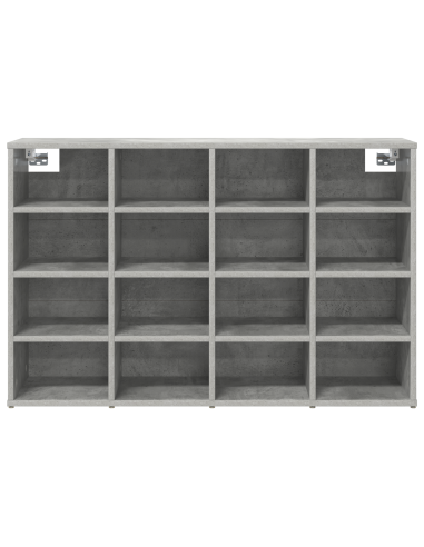 Mobile per scarpe Grigio cemento 103 x 30 x 67 cm