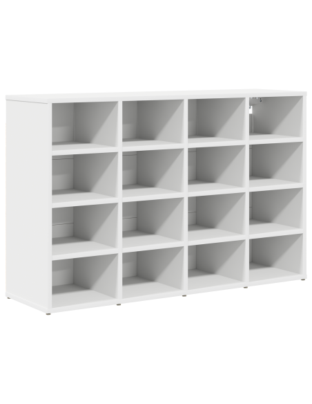 Mobile per scarpe Bianco 52.5 x 30 x 50 cm Legno multistrato