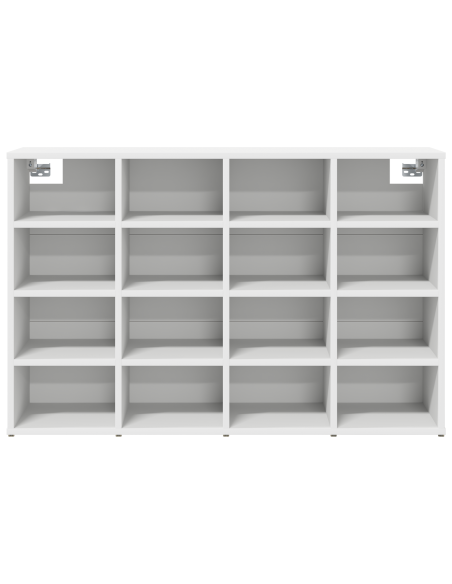 Mobile per scarpe Bianco 52.5 x 30 x 50 cm Legno multistrato
