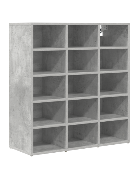 Mobile per scarpe Grigio Cemento 52.5 x 30 x 50 cm
