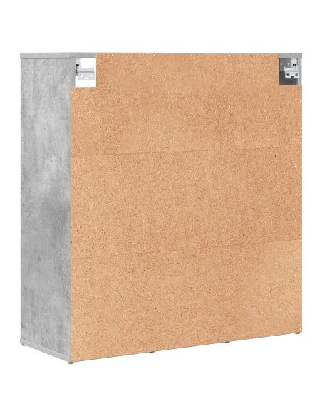 Mobile per scarpe Grigio cemento 77,5 x 30 x 83,5 cm