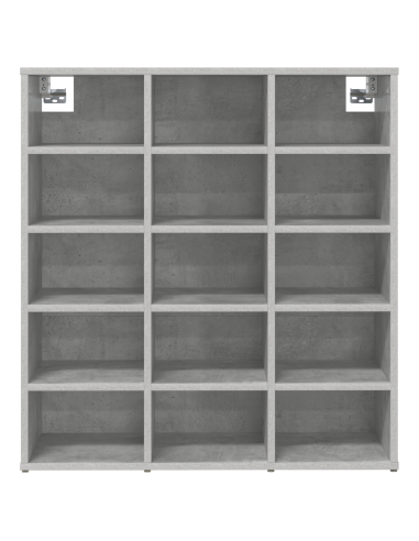 Mobile per scarpe Grigio cemento 77,5 x 30 x 83,5 cm