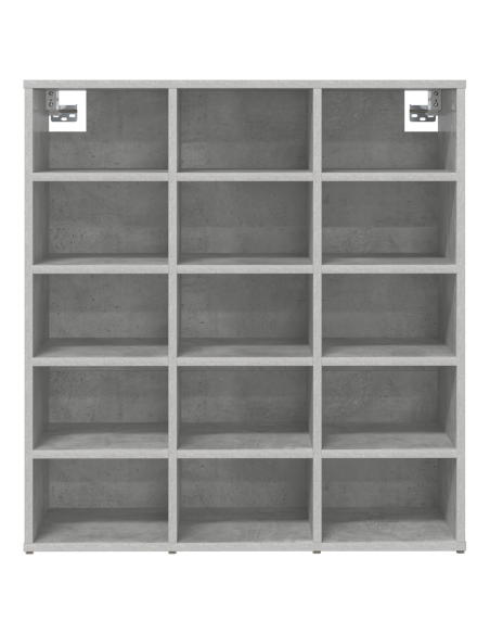 Mobile per scarpe Grigio cemento 77,5 x 30 x 83,5 cm
