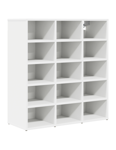 Mobile per scarpe Bianco 77,5 x 30 x 83,5 cm Legno multistrato